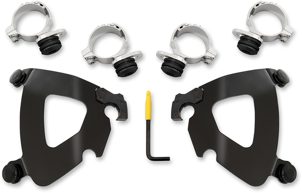 Gauntlet Fairing Trigger-lock Mounting Kit Black, 1, nordicamoto.ro