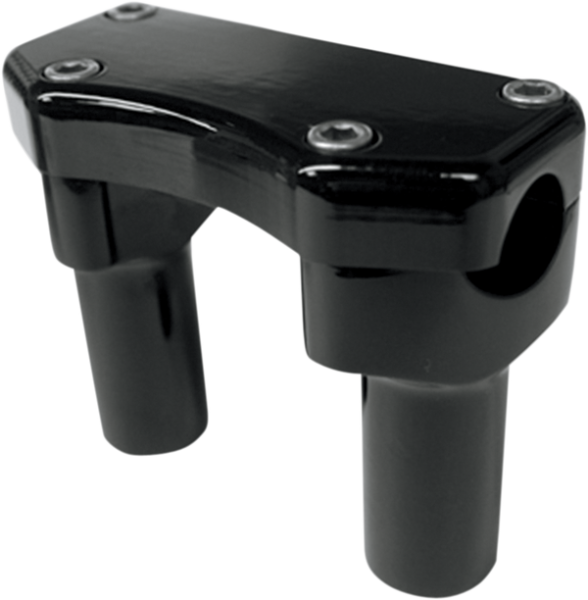 Handlebar Riser & Top Clamp Kit Black, 2, nordicamoto.ro
