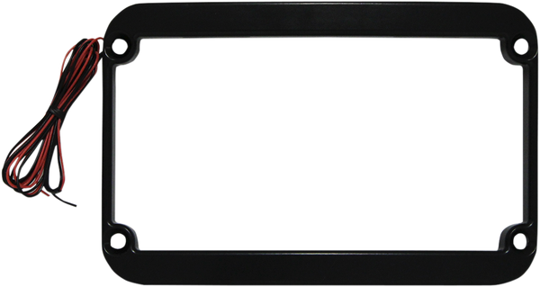 The One Rear Fender Lighted License Frame Black, 1, nordicamoto.ro