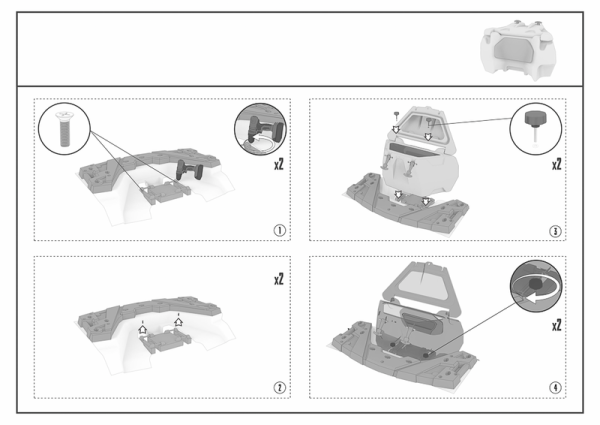 Cutie Transport ATV TESSERACT pentru Scaun Pasager CFMOTO CForce 850XC / X8 / X10-0