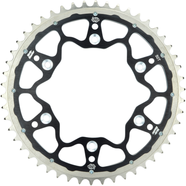 Pinion spate otel-aluminiu KTM SX65 Negru