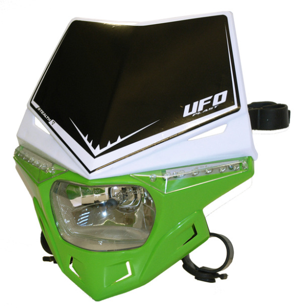 Dual Color Stealth Headlight Green, White -0