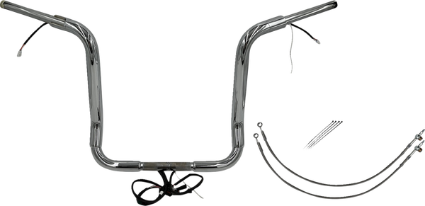 Plug & Play Ez Install 1-1/2(r) Round Top Handlebar Kit Silver, 1, nordicamoto.ro