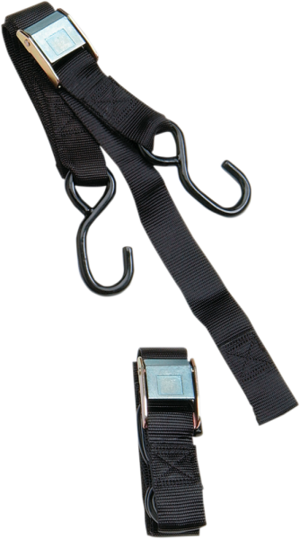 1-1/2(r) Heavy-duty Cam Buckle Tie-downs With Built-in Assist Black, 1, nordicamoto.ro