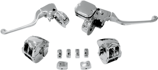 Handlebar Control Kit With Mechanical Clutch Silver, 2, nordicamoto.ro