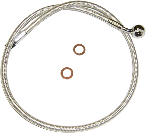 Designer Series Dot Abs-specific Upper Brake Line Kit Chrome, Sterling Chromite® Ii, 1, nordicamoto.ro