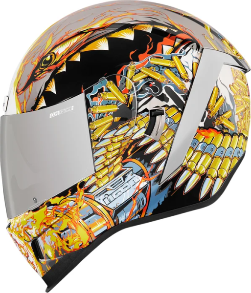 Casca Icon Airform™ Warthog Black/Orange/Silver/Yellow M, 10, nordicamoto.ro