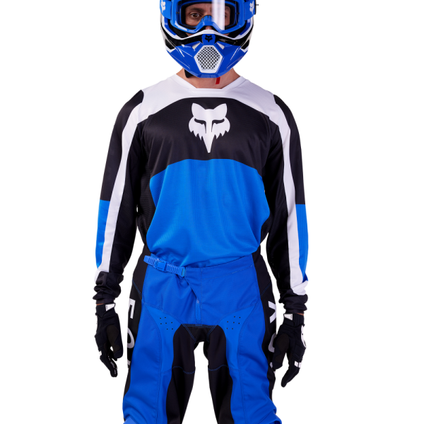 Tricou Moto Fox 180 Nitro Albastru-0