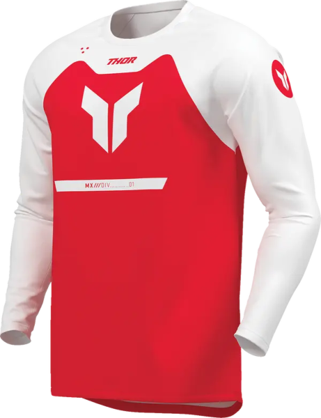 Ridemode Menace Jersey White, Red -1