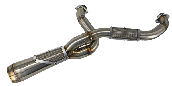 Big Sexy 2-into-1 High Performance Exhaust Raw, 1, nordicamoto.ro