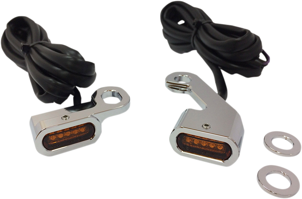Led Handlebar Marker Lights Chrome, 1, nordicamoto.ro