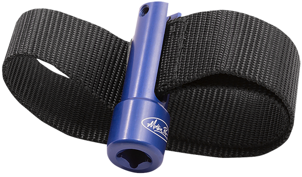 Oil Filter Strap Wrench V2 Black, Blue -0