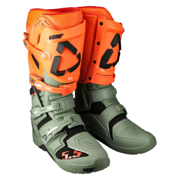 Cizme Leatt 5.5 Enduro Cactus Green/Orange