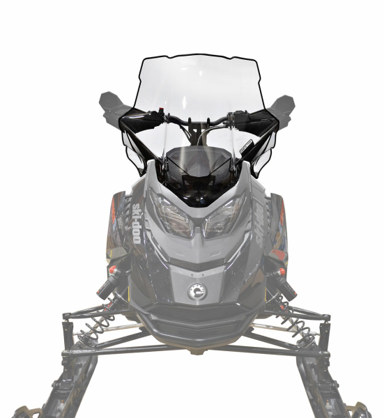 Powermadd Windshield Ski-Doo Gen5 Tall 21", Clear w/Black Fade-1