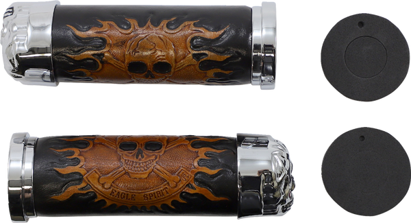Skull Grips Black, 3, nordicamoto.ro