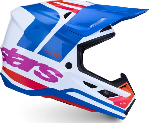 Casca Alpinestars S-M7 Core Alb/Albastru/Roz XS, 6, nordicamoto.ro