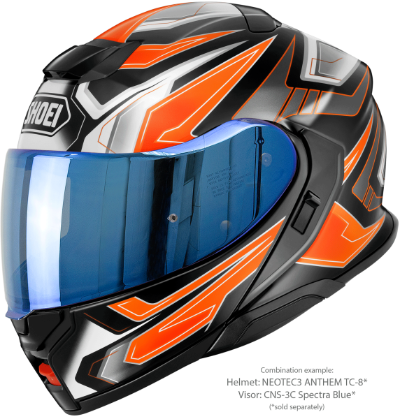 Casca Flip-up SHOEI NEOTEC3 ANTHEM TC-8 Negru/Portocaliu/Alb XXL-1