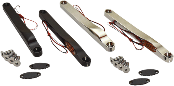 Led Front Signal Lights Chrome, 2, nordicamoto.ro