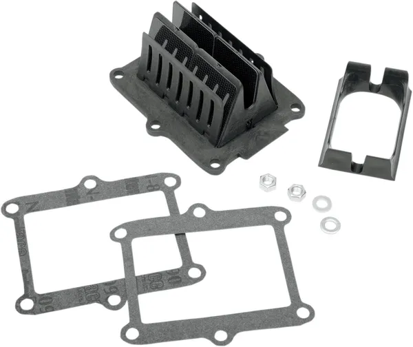 Sistem cu 3 supape cu lamele, negru, 1, nordicamoto.ro