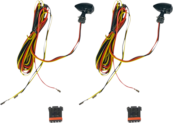 Micro Bullet Dual Color Led Turn Signals Black, 2, nordicamoto.ro