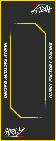 Workstation Floor Mat Black, White, Yellow, 2, nordicamoto.ro