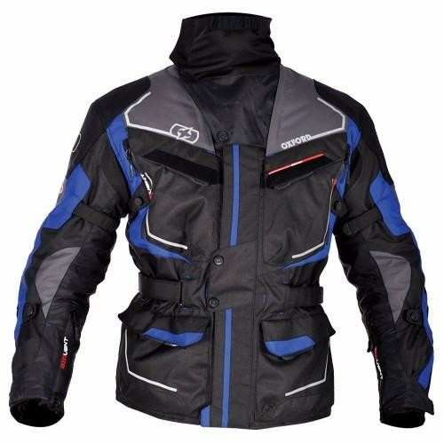 Geaca Textil Oxford OSLO Negru/Albastru XXL