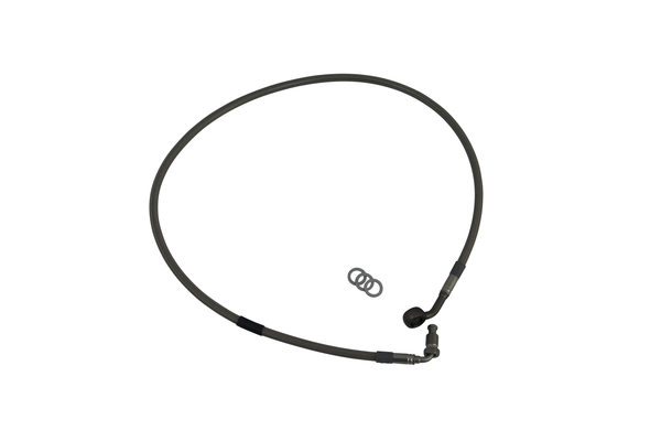 Conductă de frână din oțel inoxidabil negru — rezistentă la condițiile de pe circuit, rezistentă la coroziune și gata de acțiune., 1, nordicamoto.ro