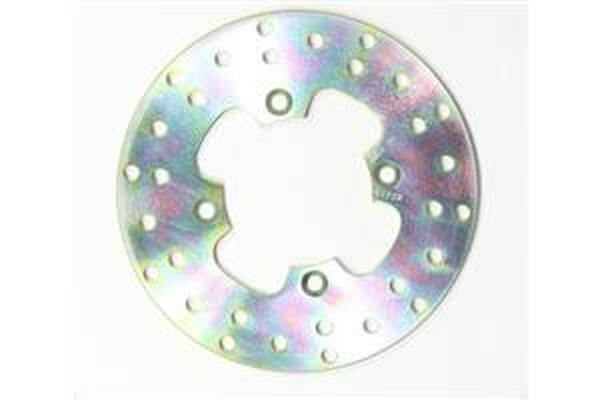 Round D-series Fixed Offroad Brake Rotor Polished Steel, Silver, Stainless Steel, 1, nordicamoto.ro