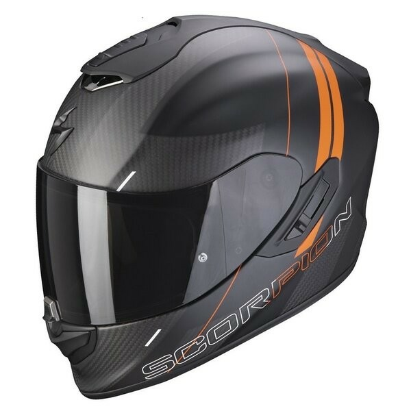 Casca Integrala Scorpion EXO 1400 Air Carbon Drik Matte Black/Orange-0