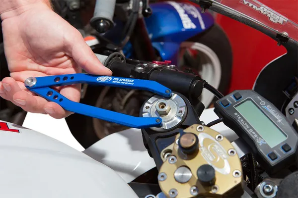 Pin Spanner Wrench Blue, Anodized -0