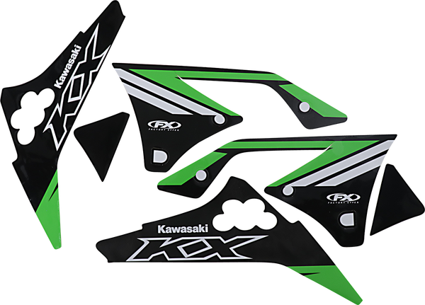 Evo Graphics Kit Black, Green, 2, nordicamoto.ro