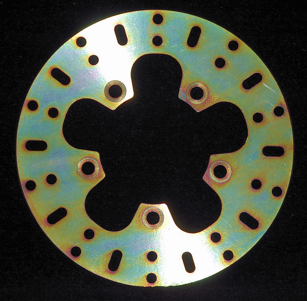 Round D-series Fixed Offroad Brake Rotor Gold, Zinc, 1, nordicamoto.ro