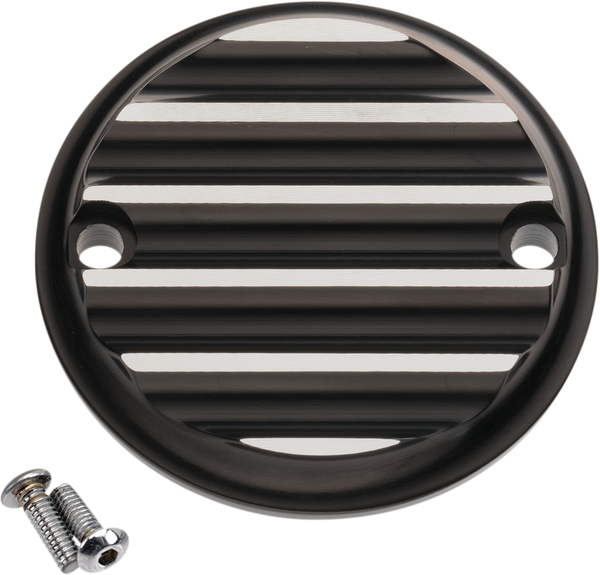 Timing Cover Silver, Black Anodized, 1, nordicamoto.ro