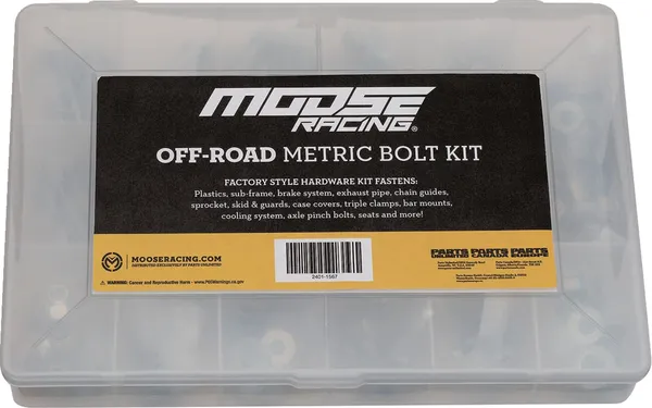 MOOSE RACING M1 Metric Bolt Kit Gray -0