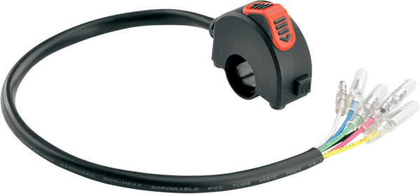 Three-position Bar-mount Light/kill Switch Black, Red, 1, nordicamoto.ro