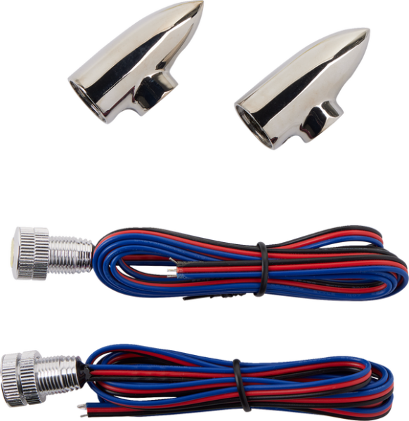 Lightning Bullets Run/turn Led Lights Chrome, 1, nordicamoto.ro