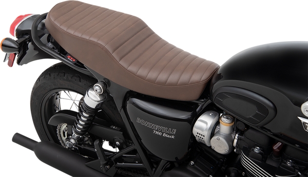Retro Seat Black, Brown, 3, nordicamoto.ro