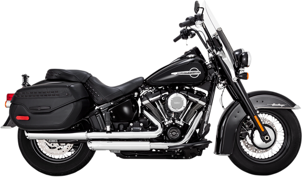Twin Slash Slip-on Mufflers Chrome, 1, nordicamoto.ro