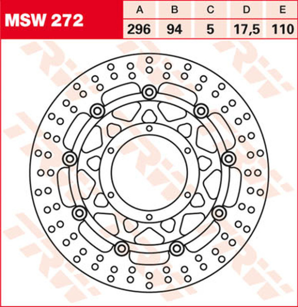 Round Floating Brake Rotor, 1, nordicamoto.ro