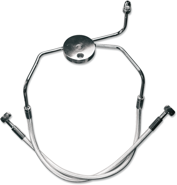 Designer Series Dot Front Lower Brake Line Kit Chrome, Sterling Chromite® Ii, 2, nordicamoto.ro