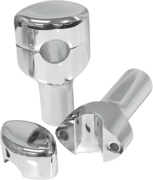 Hefty Handlebar Riser For 1-1/4(r) Handlebars Silver, 1, nordicamoto.ro