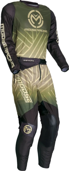Tricou MOOSE RACING Sahara Black/Green-2