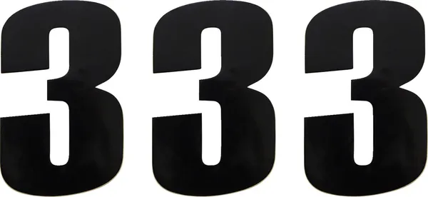 MOOSE RACING Vinyl Race Numbers Black 