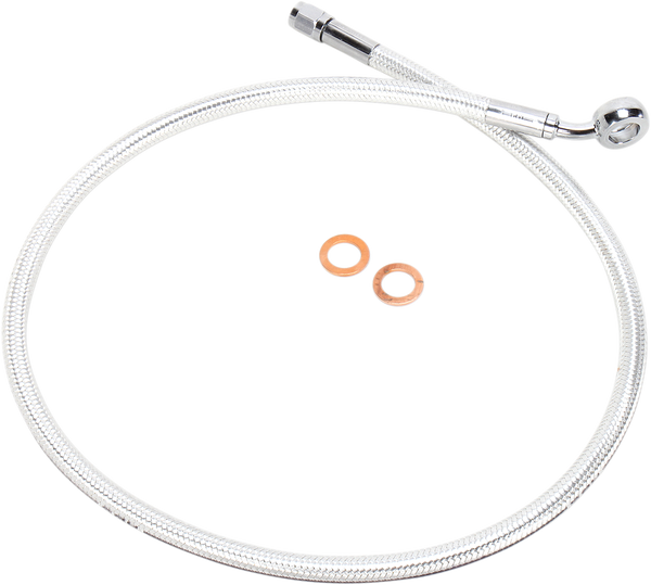 Designer Series Dot Abs-specific Upper Brake Line Kit Chrome, Sterling Chromite® Ii, 1, nordicamoto.ro