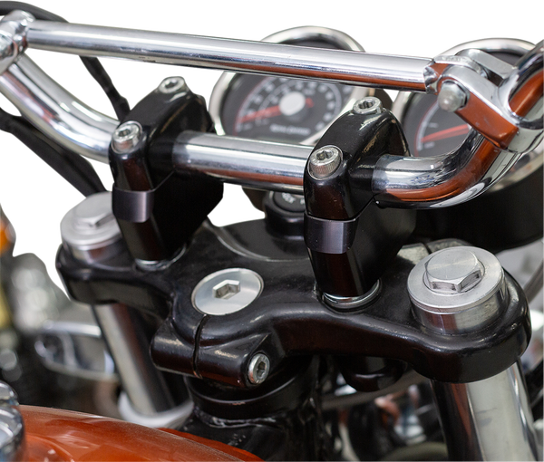 Handlebar Risers Black, 3, nordicamoto.ro