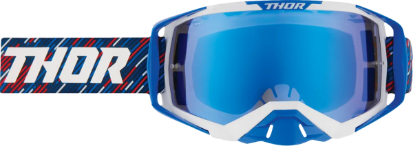 Ochelari Thor Activate Stripes Rosu/Albastru/Alb, 1, nordicamoto.ro