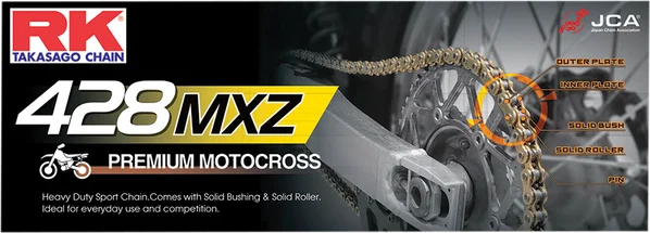 428 Mxz Drive Chain Black, Gold