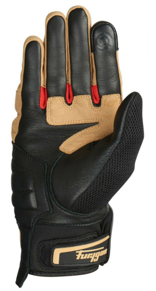 Manusi Piele Furygan 4544-255 Dust D3O Sand-Black-Red-0