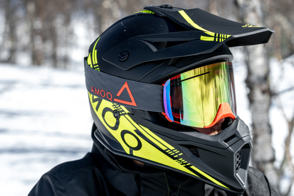 AMOQ Meteor V2 Helmet Black/HiVis XS-0