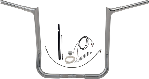 1-1/4(r) Ez Install Pointed Top Handlebar Kit Silver, 1, nordicamoto.ro